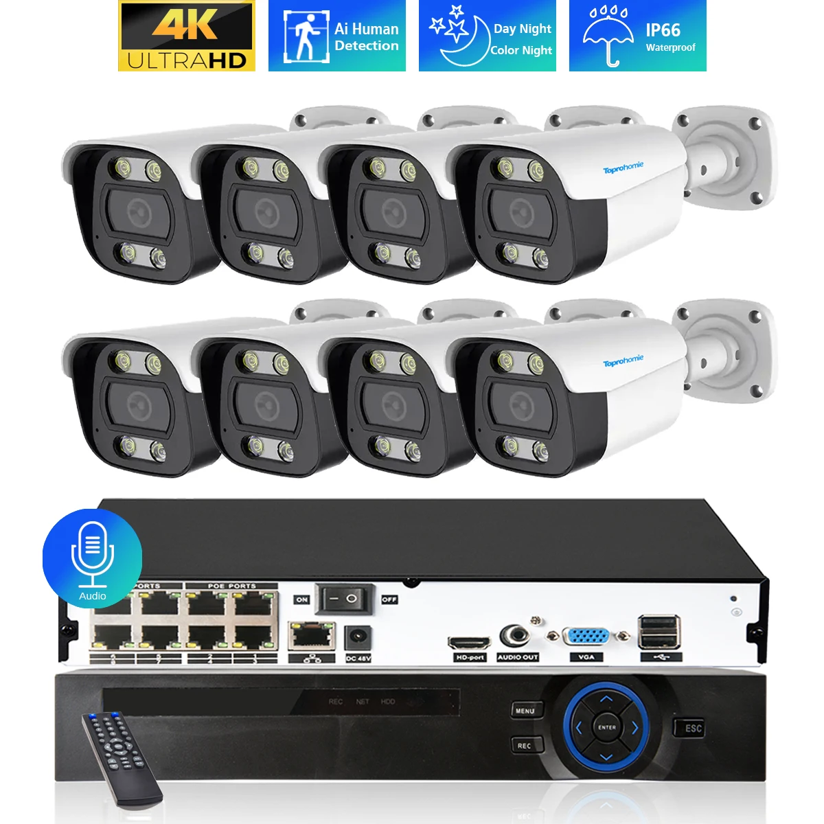 « Caméra de sécurité CCTV 4K extérieure » – Test et Avis