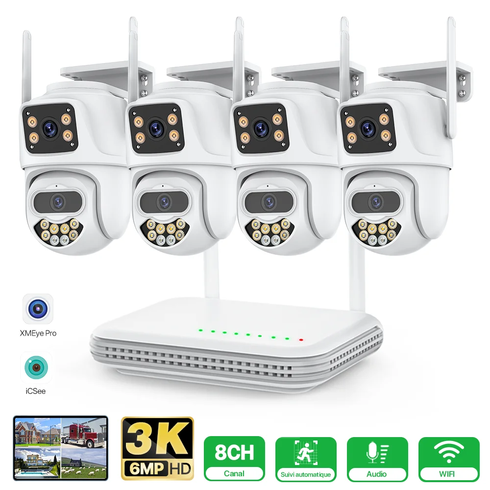 « Caméra surveillance extérieure HD 6MP/8CH NVR » – Test et Avis
