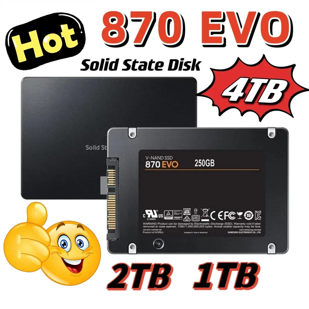 Capacités variées du disque dur SSD 870 Evo – Test et Avis