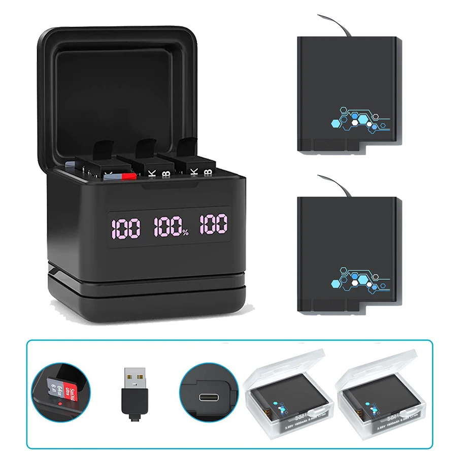 Chargeur USB-C avec lecteur de carte SD pour GoPro Hero 8/7/6/5 – Test et Avis