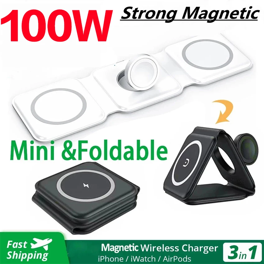 Chargeur sans fil magnétique 3 en 1 – Test et Avis