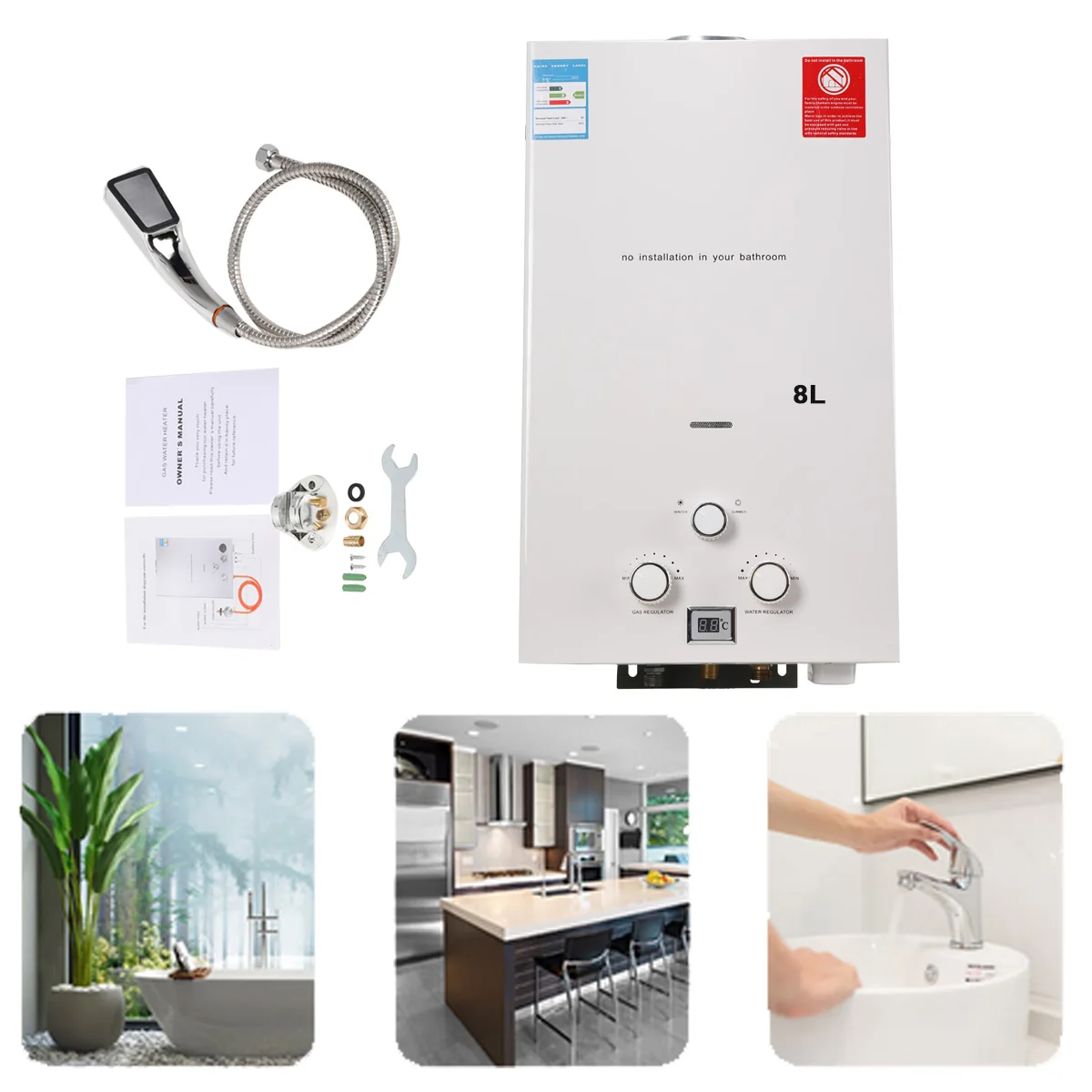Chauffe-eau sans réservoir au gaz propane. – Test et Avis