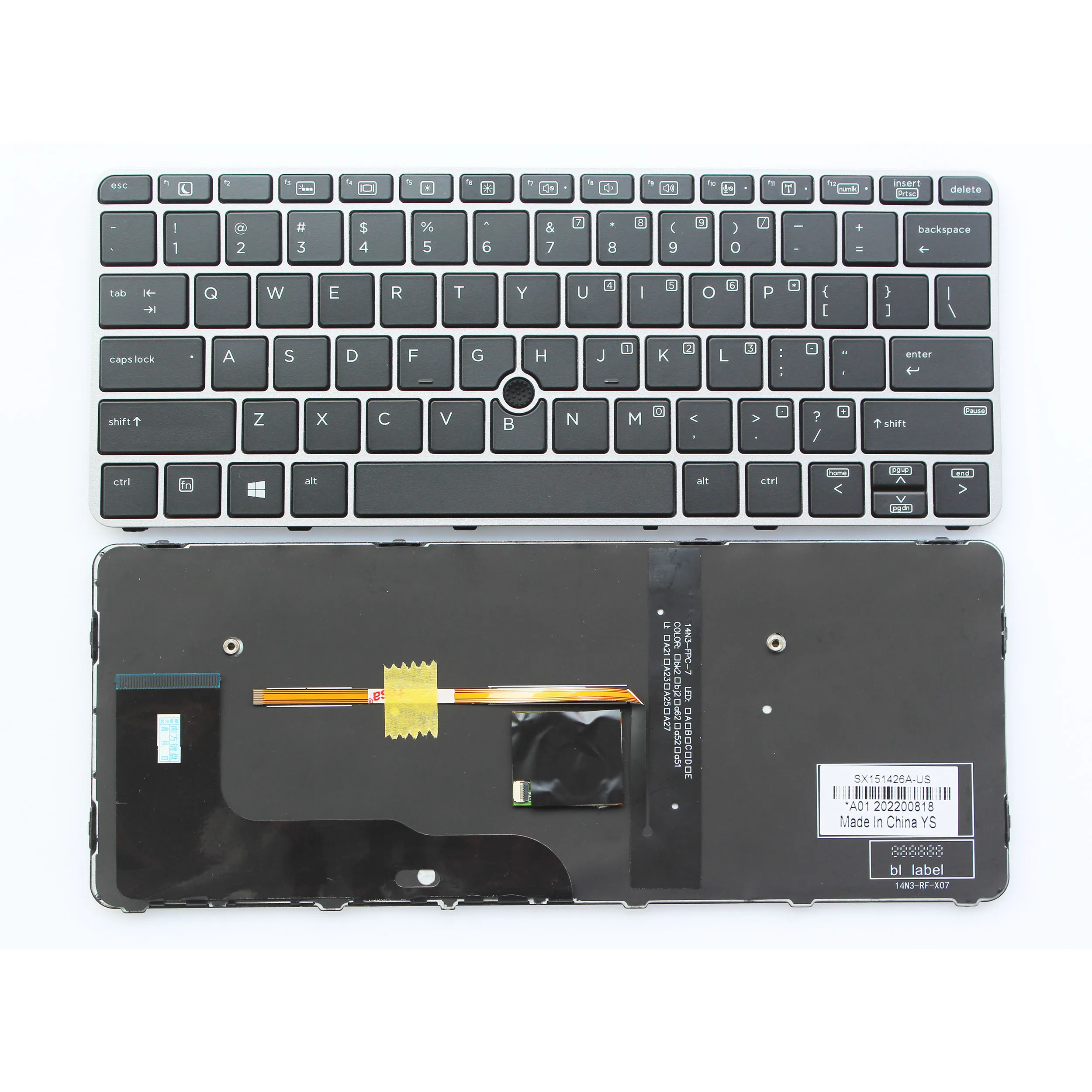 « Clavier rétro-éclairé argenté avec Track Stick » – Test et Avis