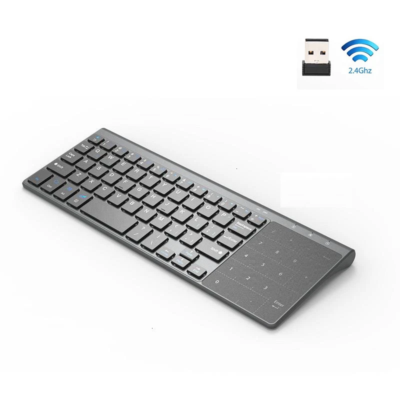 Clavier sans fil Slim 2.4G avec pavé tactile numérique USB – Test et Avis