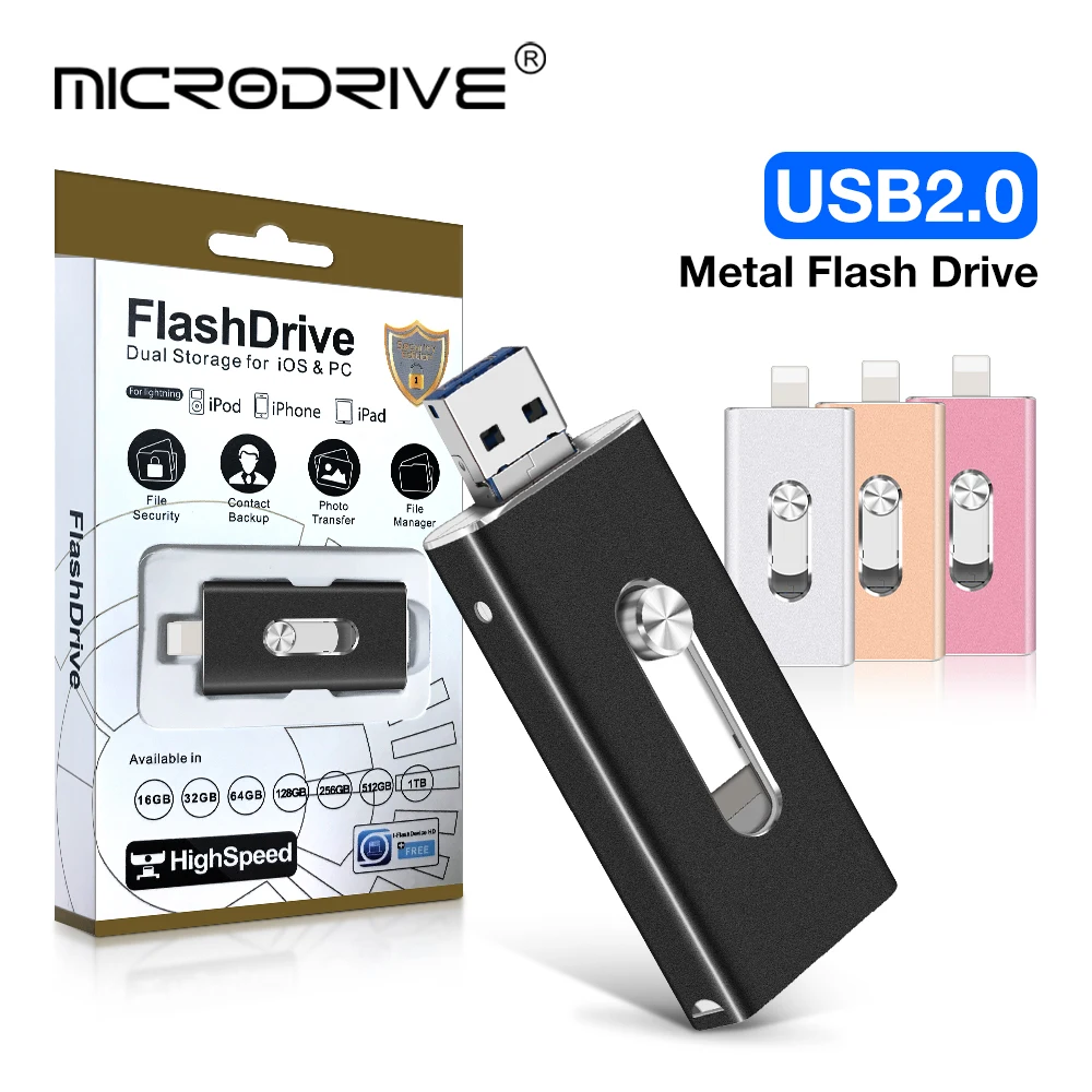 « Clé USB métal pour Apple, capacités variées, compatible iPhone et iPad » – Test et Avis