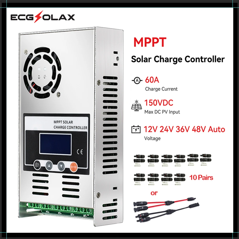 « Contrôleur de charge solaire ECGSOLAX 60A » – Test et Avis