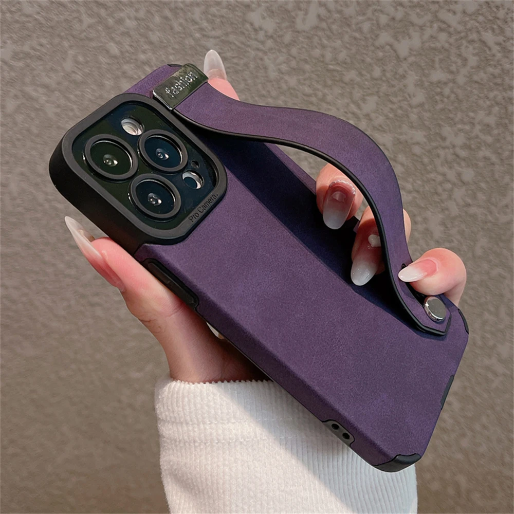 « Coque téléphone cuir suédé antichoc avec dragonne » – Test et Avis