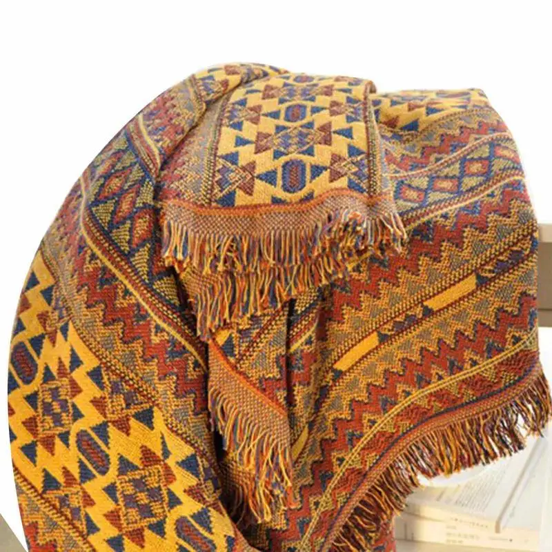 Couverture et tapis ethniques bohémiens en coton. – Test et Avis