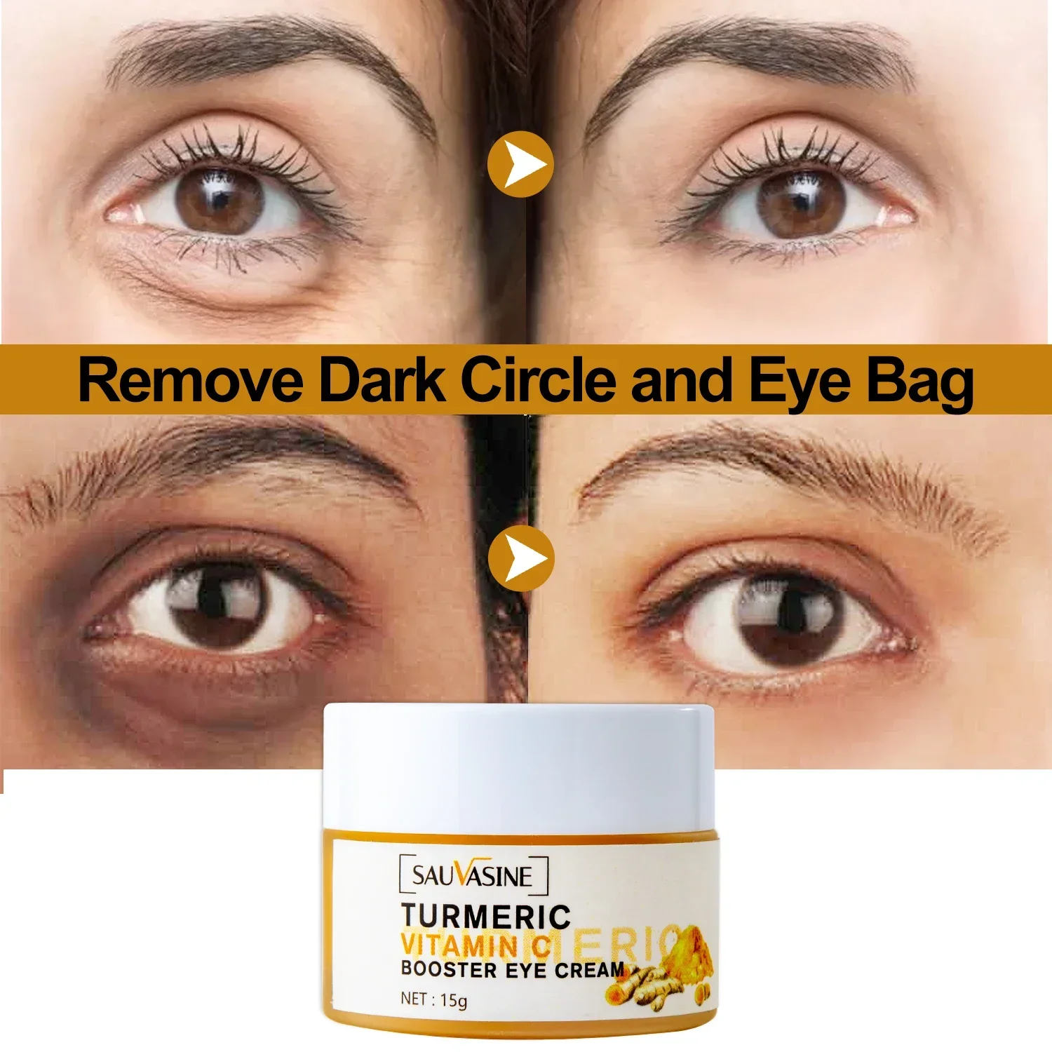 Crème anti-âge au curcuma pour les yeux. – Test et Avis