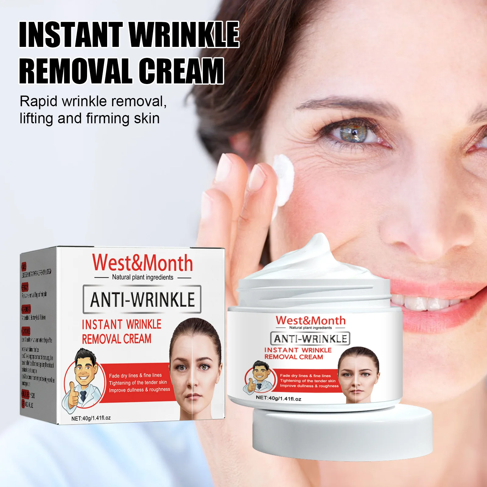 Crème visage collagène/acide hyaluronique : hydratant, anti-âge, blanchissant, resserre pores – Test et Avis