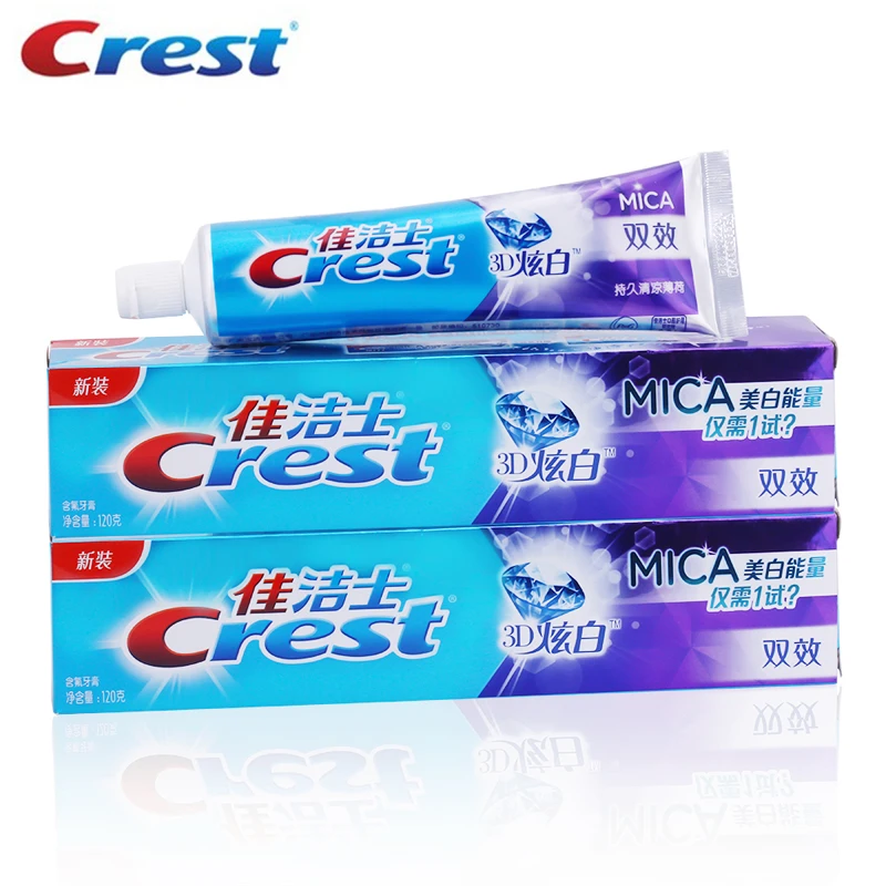 « Crest-Dentifrice blanchissant double effet, 120g x 2 » – Test et Avis