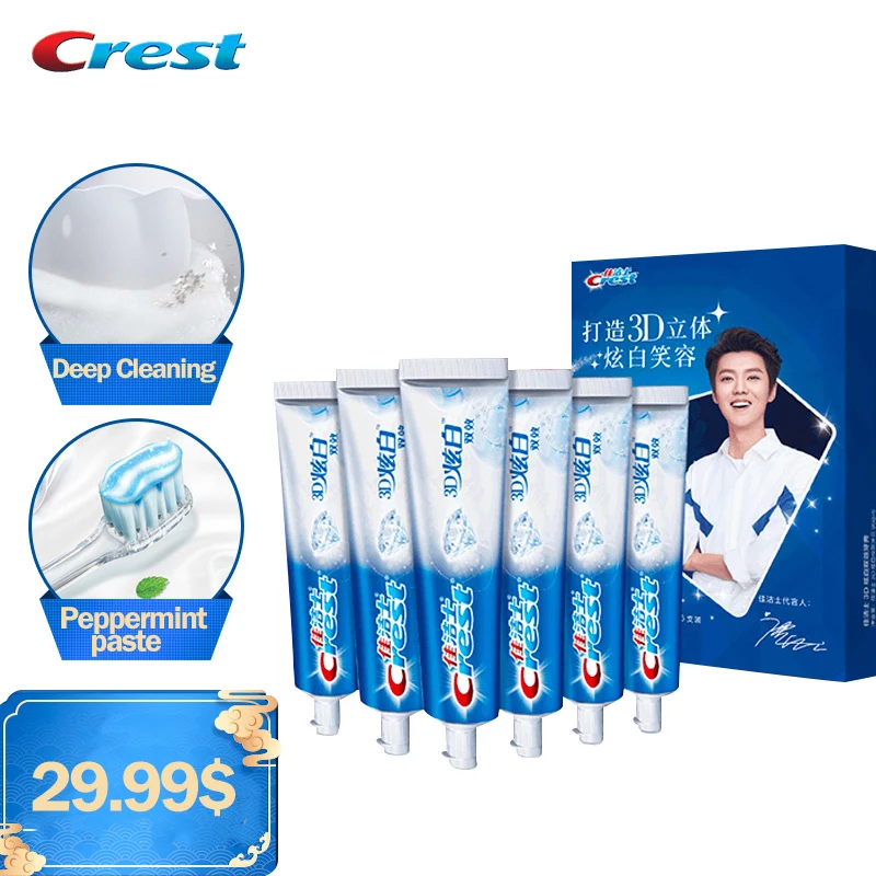 « Dentifrice Crest 3D : Glamour blanc, dents blanches » – Test et Avis