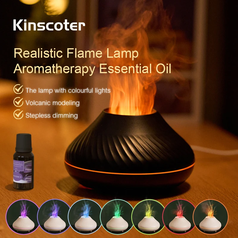 Diffuseur d’arôme volcanique avec flamme colorée – Test et Avis