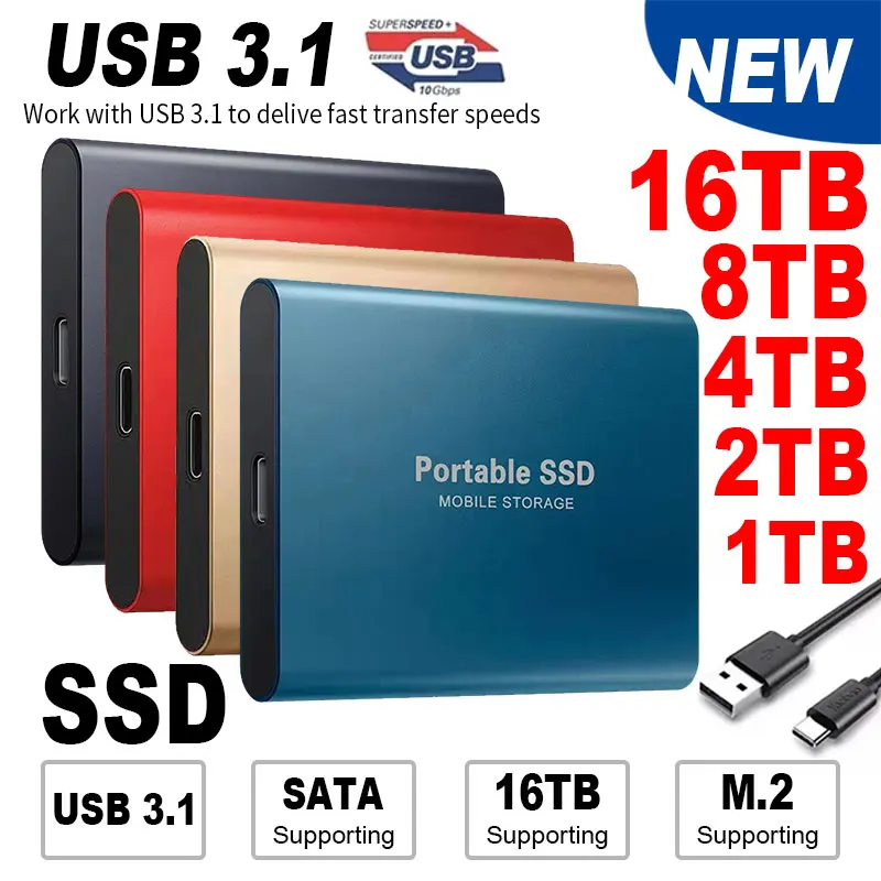 Disque dur externe SSD, capacité 500 Go-2 To. – Test et Avis