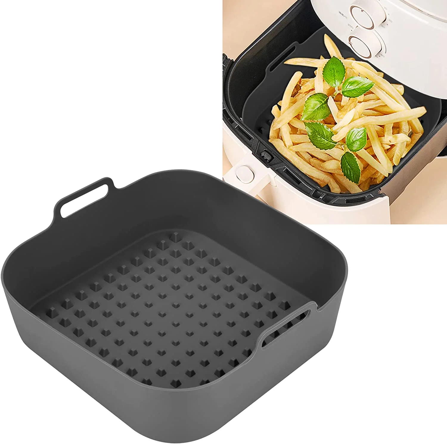 Doublures carrées réutilisables pour friteuse à air. – Test et Avis