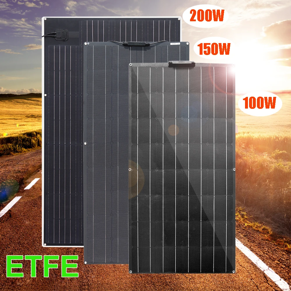 « ETFE Panneau solaire Flexible 200W 150W 100W 23% Système de panneau photovoltaïque à haute efficacité » – Test et Avis