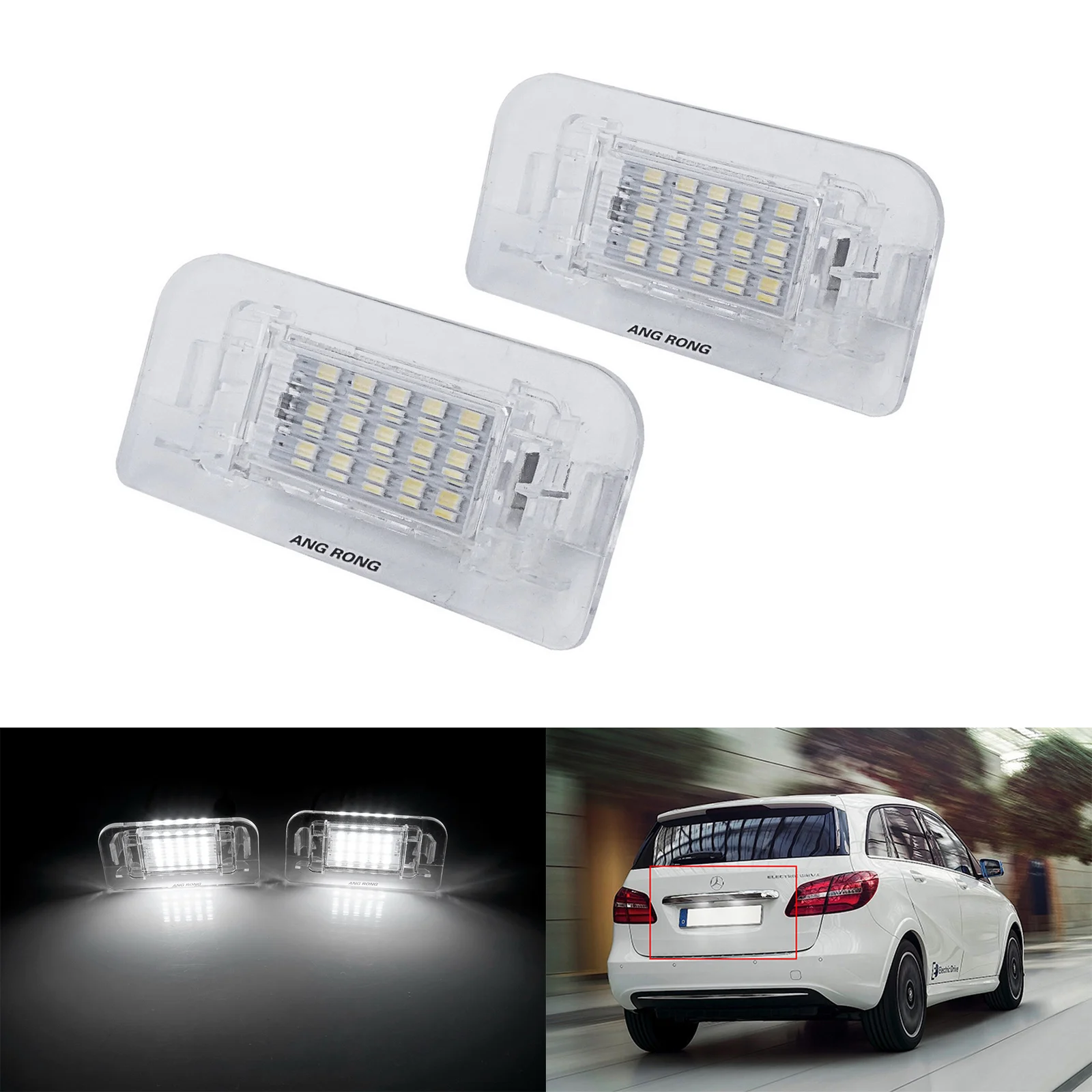 Éclairage plaque immatriculation Mercedes Benz, LED, 11-19 – Test et Avis