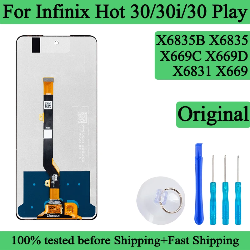 Écran LCD Premium pour hébergements avec plusieurs modèles LCD : X6831, X669D, X6835B, MF ix, Hot 30 Display, Hot 30i, Touch 30, 5G et Hot 30 Play. – Test et Avis