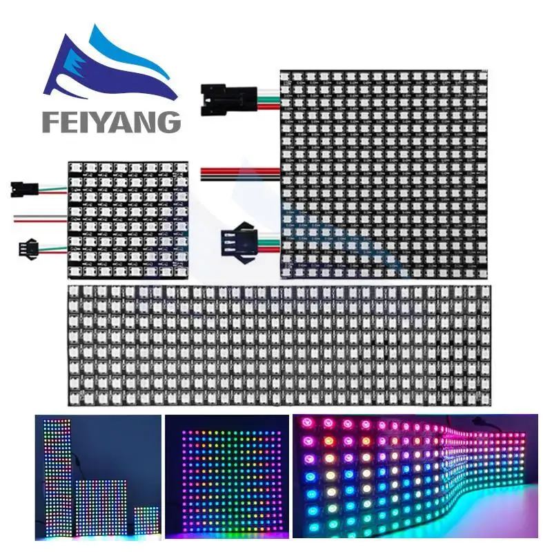 Écran LED flexible et adressable WS2812B RGB – Test et Avis