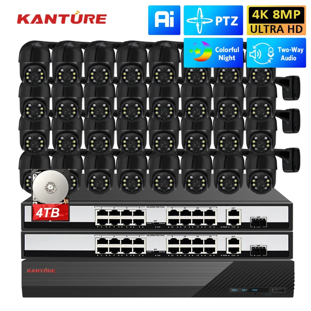 Ensemble caméra PTZ 4K, POE, étanche – Test et Avis