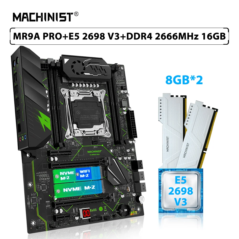 Ensemble carte mère X99 MR9A PRO – Test et Avis