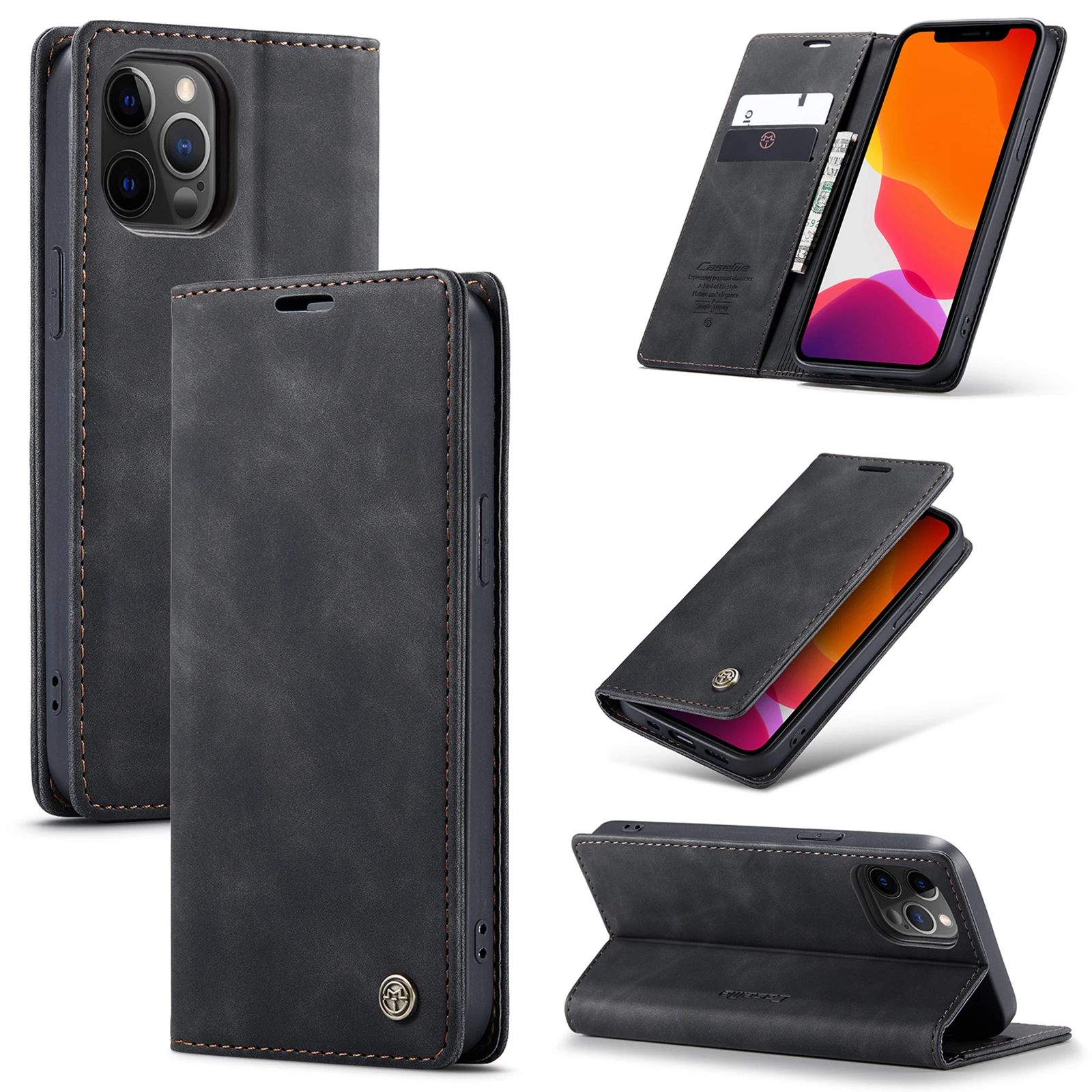 Étui en cuir pour iPhone avec cartes magnétiques. – Test et Avis