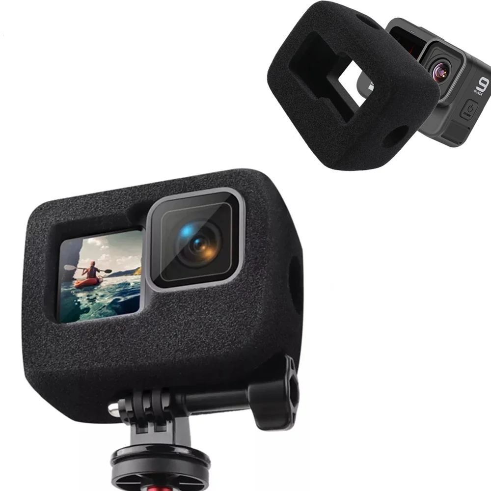 Étui en mousse éponge pour réduire le bruit du vent et du pare-brise pour GoPro HERO 12 10 9, Gopro fore11 couvercle boîtier, accessoires caméra action. – Test et Avis