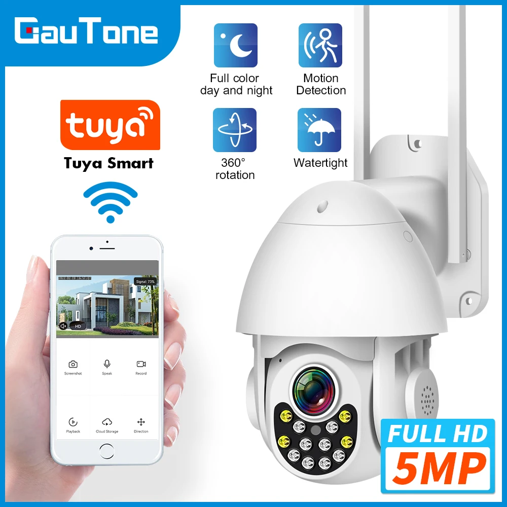 Gautone-Caméra de surveillance extérieure sans fil – Test et Avis