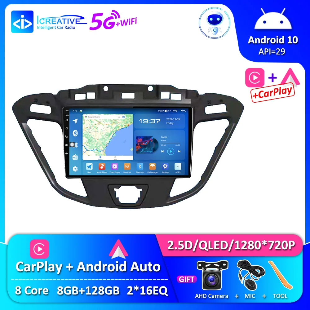 « Icreative-Lecteur de voiture Android 10.0 » – « Navigation GPS Ford ATIC Tourneo 2012-2021 » – Test et Avis