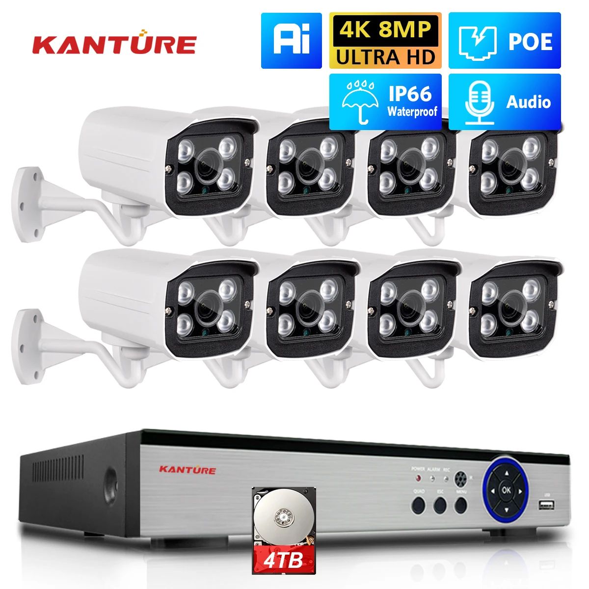 « KANTURE – Caméra IP 8mp avec IA » – Test et Avis