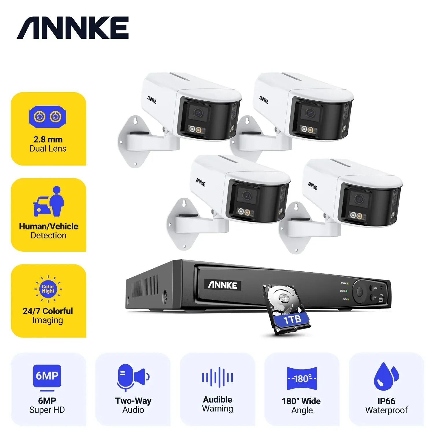 « KIT Vidéosurveillance ANNKE Caméra 6MP 8CH » – Test et Avis