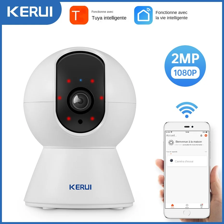 « Kerui Mini Caméra de Surveillance Intérieure: Sécurité Domestique WiFi HD » – Test et Avis