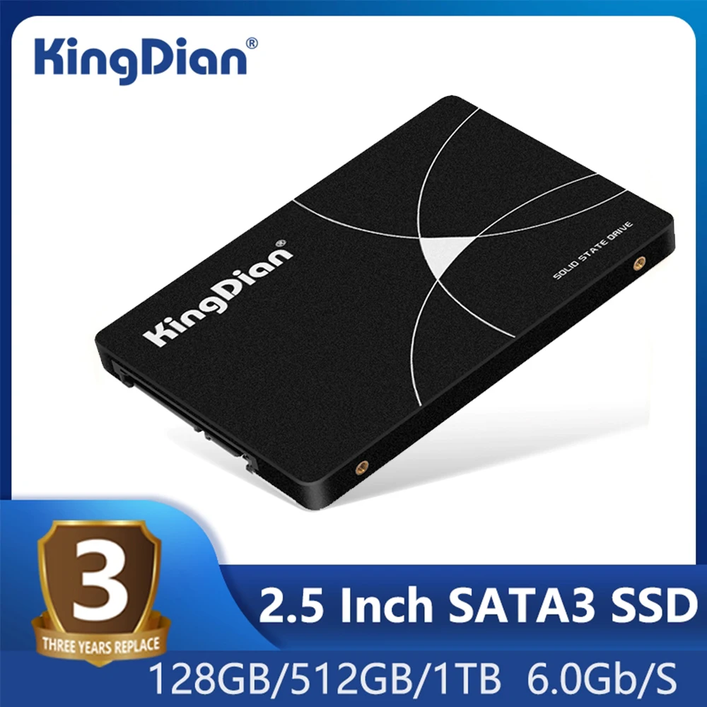 KingDian SSD Sata III 60 GO 120 GO 128 GO 240 GO 256 GO 480 GO 512 GO à 1 TO Disque Dur 2 TO Disque 2.5 Pouces 7mm (0.28 \
KingDian SSD: Large capacity, compact 2.5″ hard drive – Test et Avis