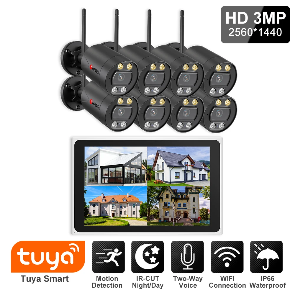 Kit caméra vidéosurveillance WiFi Tuya, enregistreur NVR, 3MP – Test et Avis