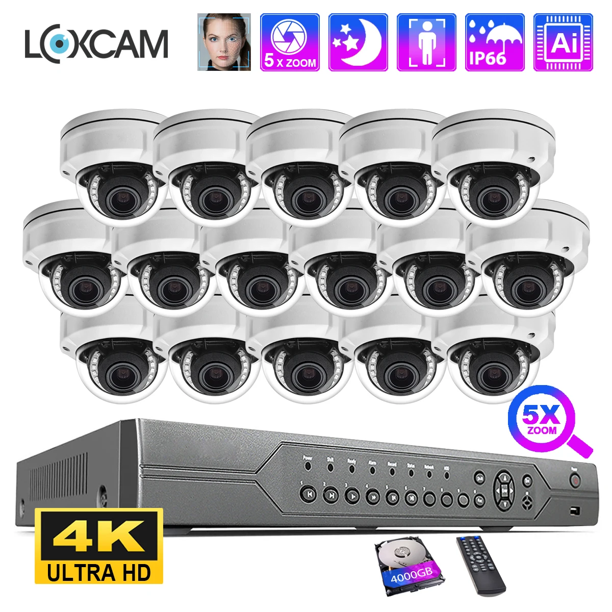 « Kit de vidéosurveillance 16CH 4K » – Test et Avis