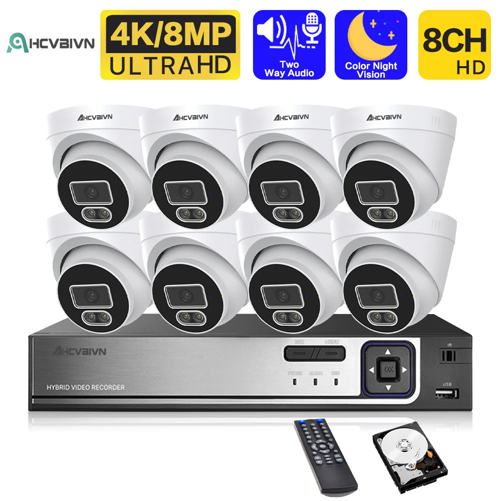 Kit de vidéosurveillance complet avec vision nocturne de qualité bretonne en 4K et 8MP – Test et Avis