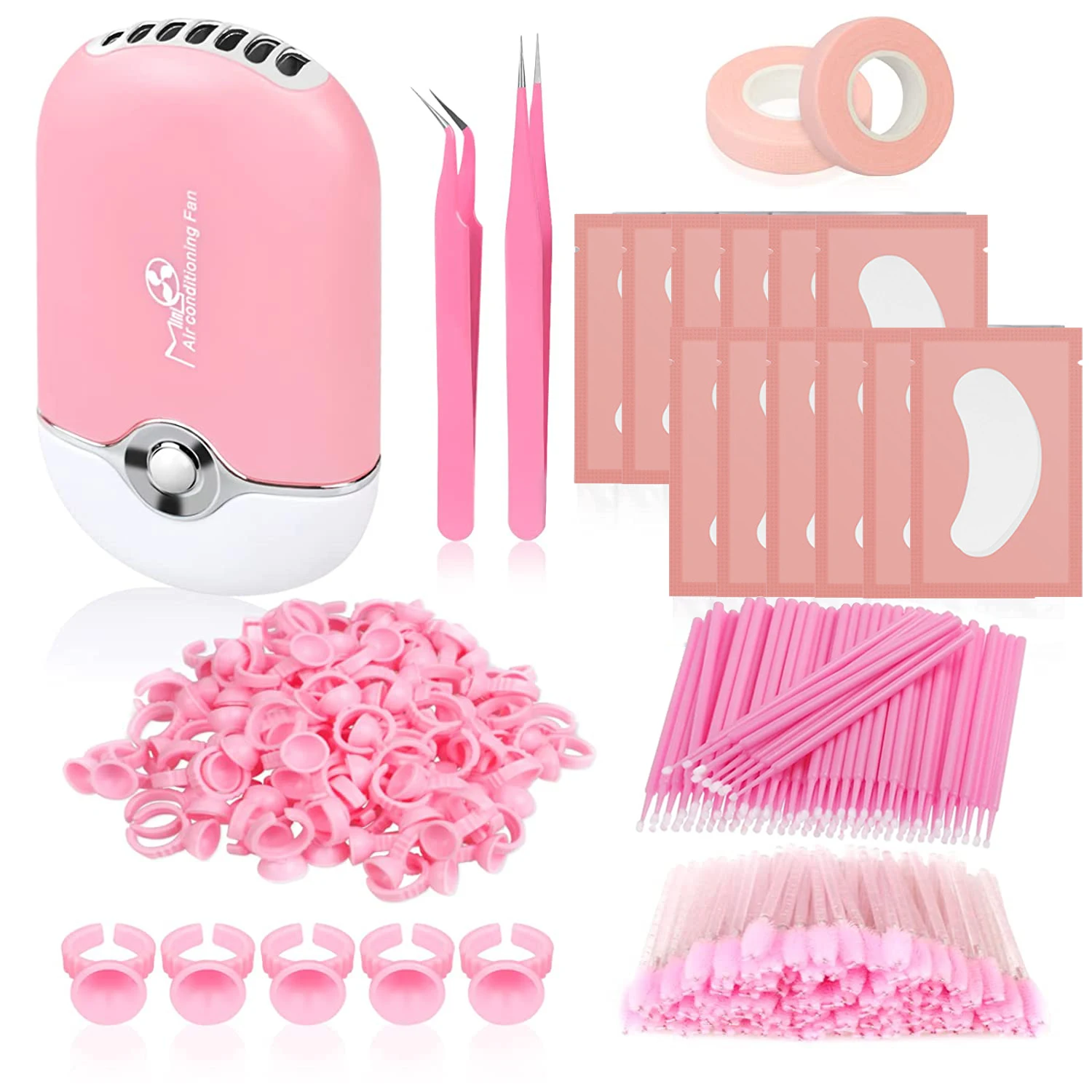 Kit extensions cils: ventilateur, sèche-cils, accessoires. – Test et Avis