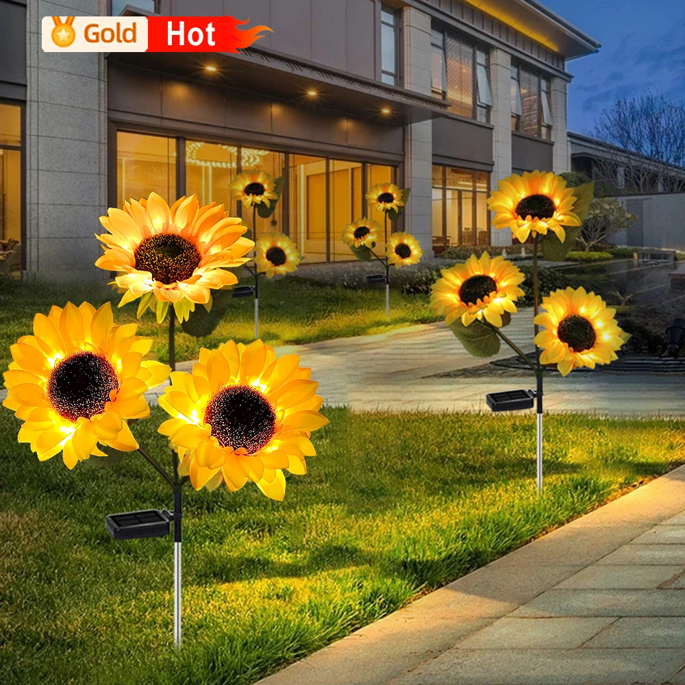 Lampe LED Solaire Tournesol, Décor Jardin. – Test et Avis