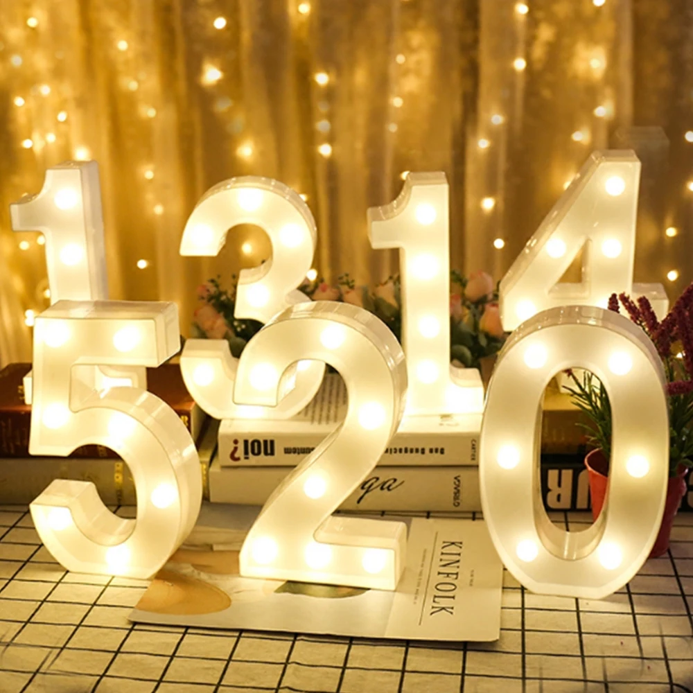 Lampe LED avec 0-9 numéros pour diverses occasions. – Test et Avis