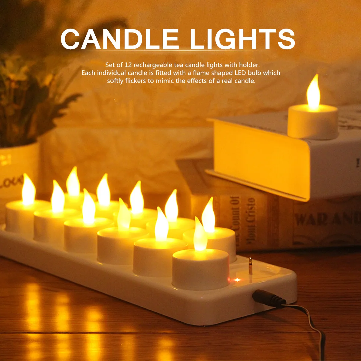 « Lampe à bougie LED scintillante, créative » – Test et Avis