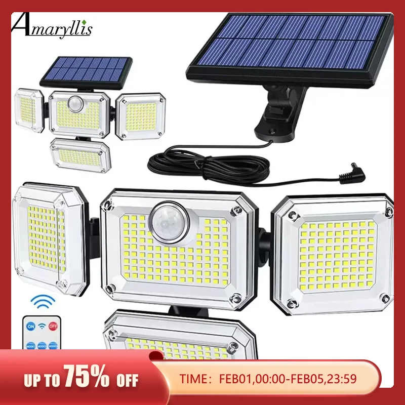 Lampe solaire étanche avec tête réglable. – Test et Avis