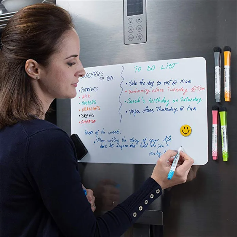 Le titre résumé en 5 à 7 mots est « Tableau magnétique A5 pour écriture et rappels ». – Test et Avis