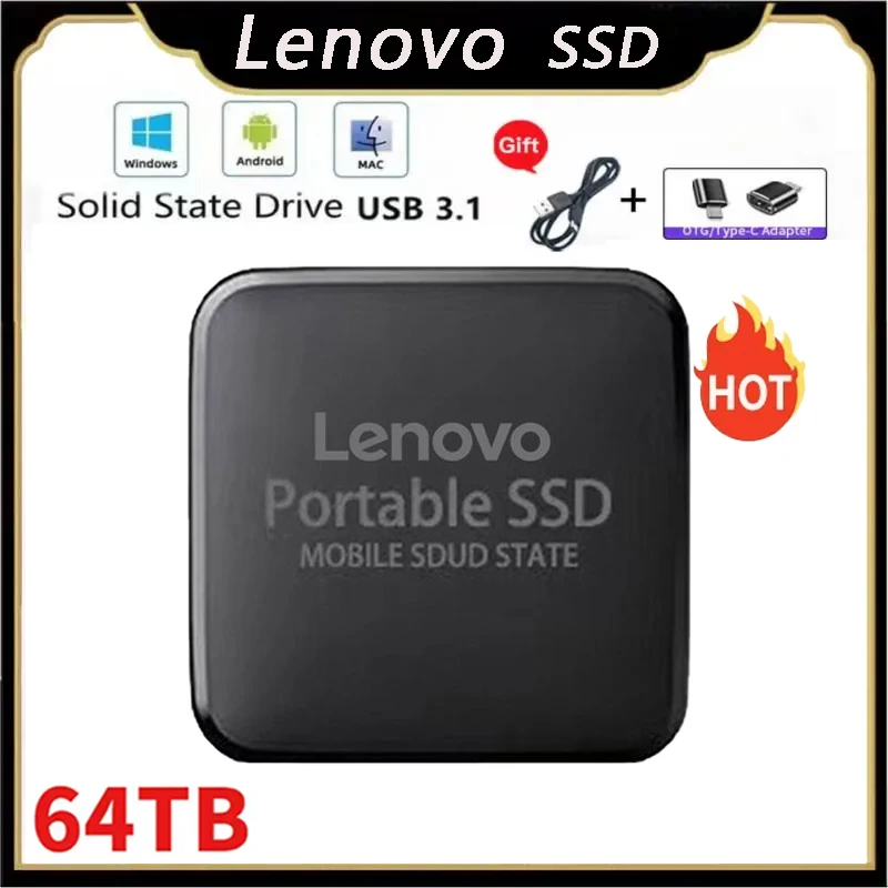 Lenovo-Disque Dur Externe SSD Haute Vitesse – Test et Avis