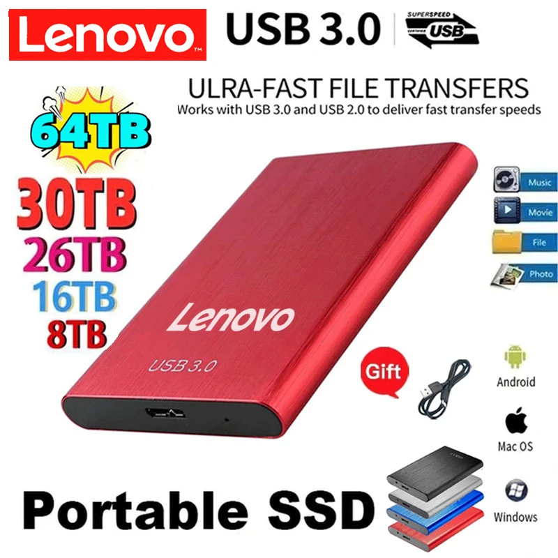 « Lenovo – Disque dur externe portable haute vitesse » – Test et Avis