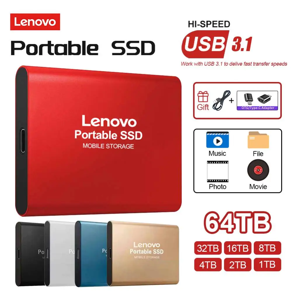 Lenovo SSD Portable: Haute Vitesse, Capacités variées. – Test et Avis