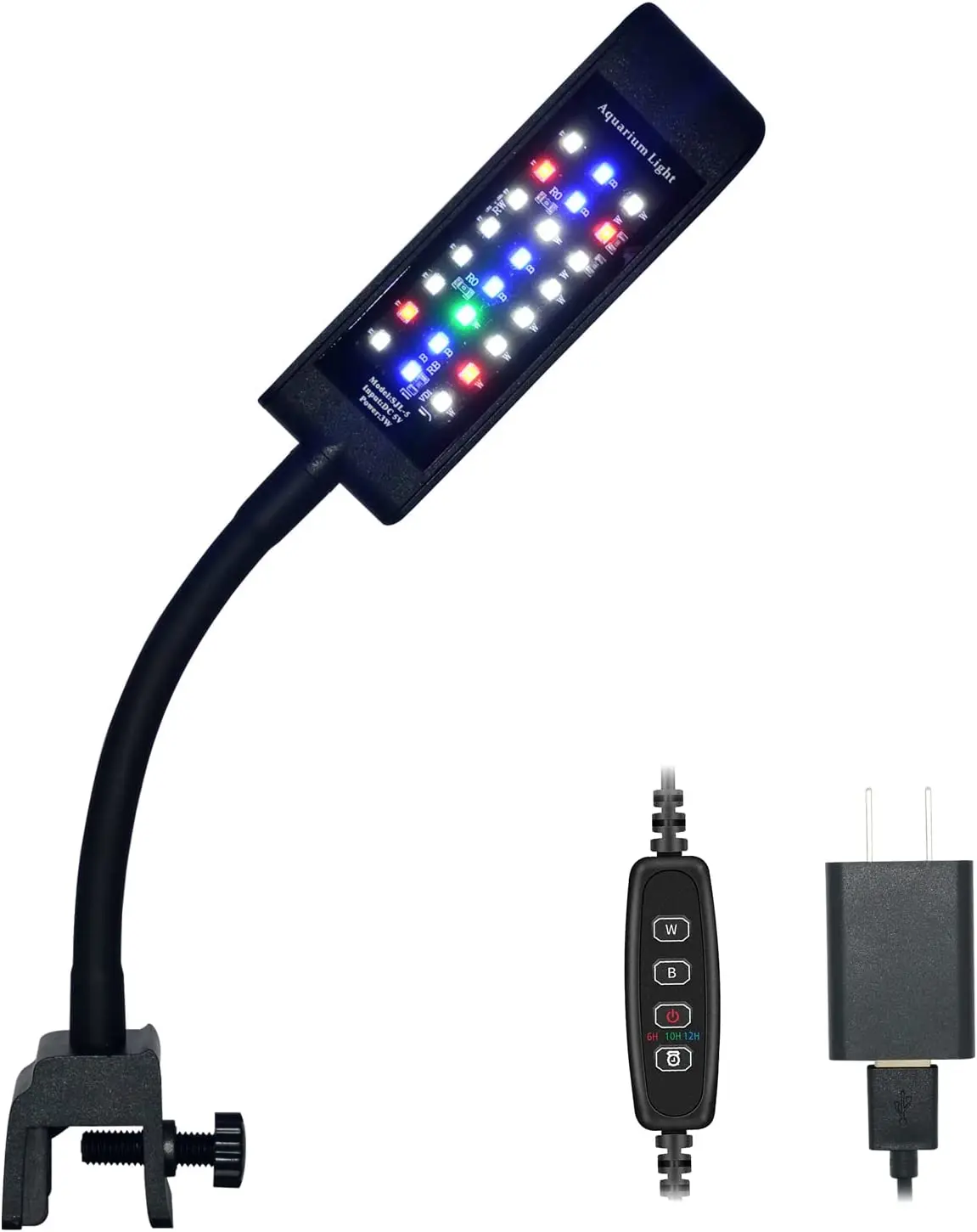 « Lumière LED clip-on aquarium: 4 couleurs, spectre complet » – Test et Avis