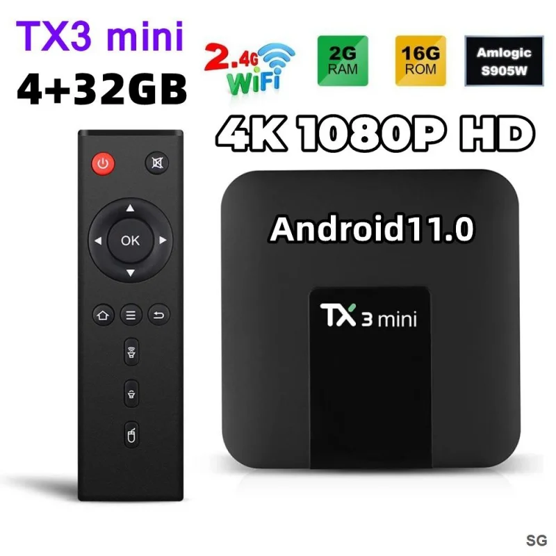 Mini-Boîtier TV Android 11.0, WiFi, 4K – Test et Avis