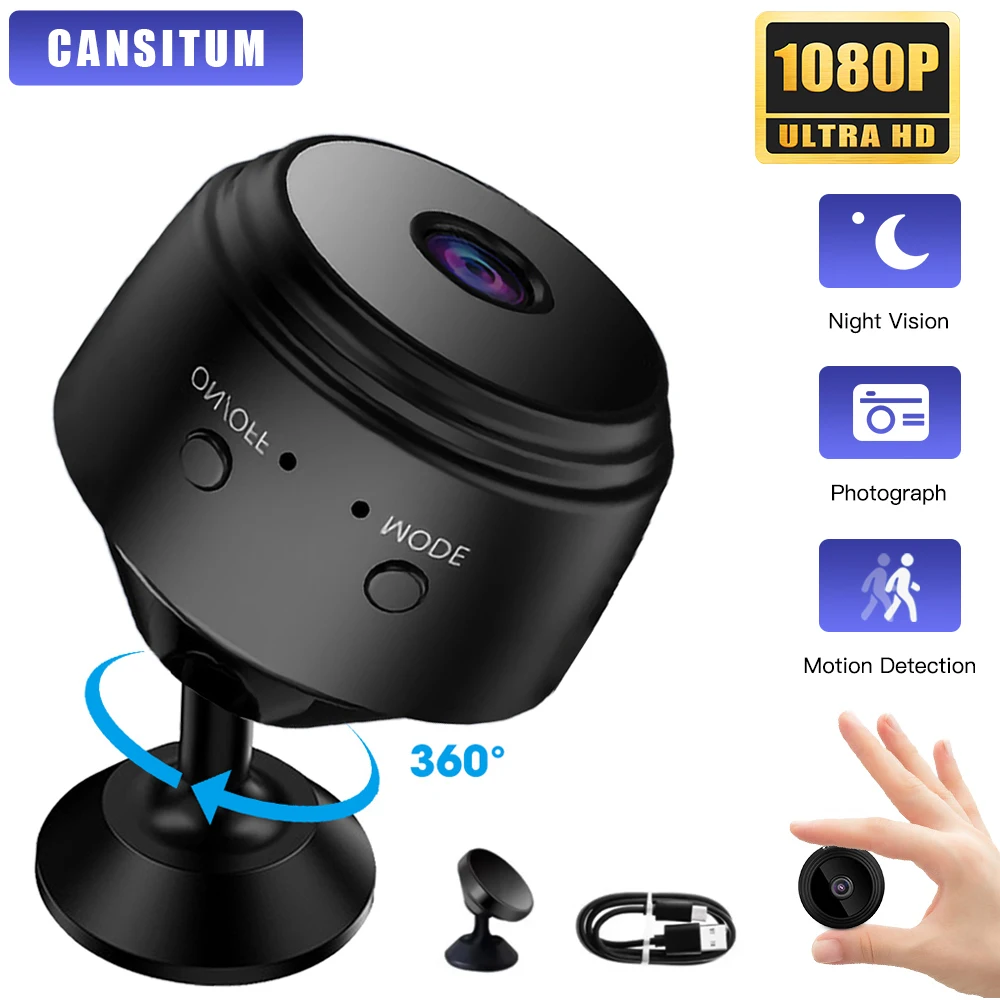 Mini caméra WiFi HD 1080p : sécurité domestique sans fil. – Test et Avis