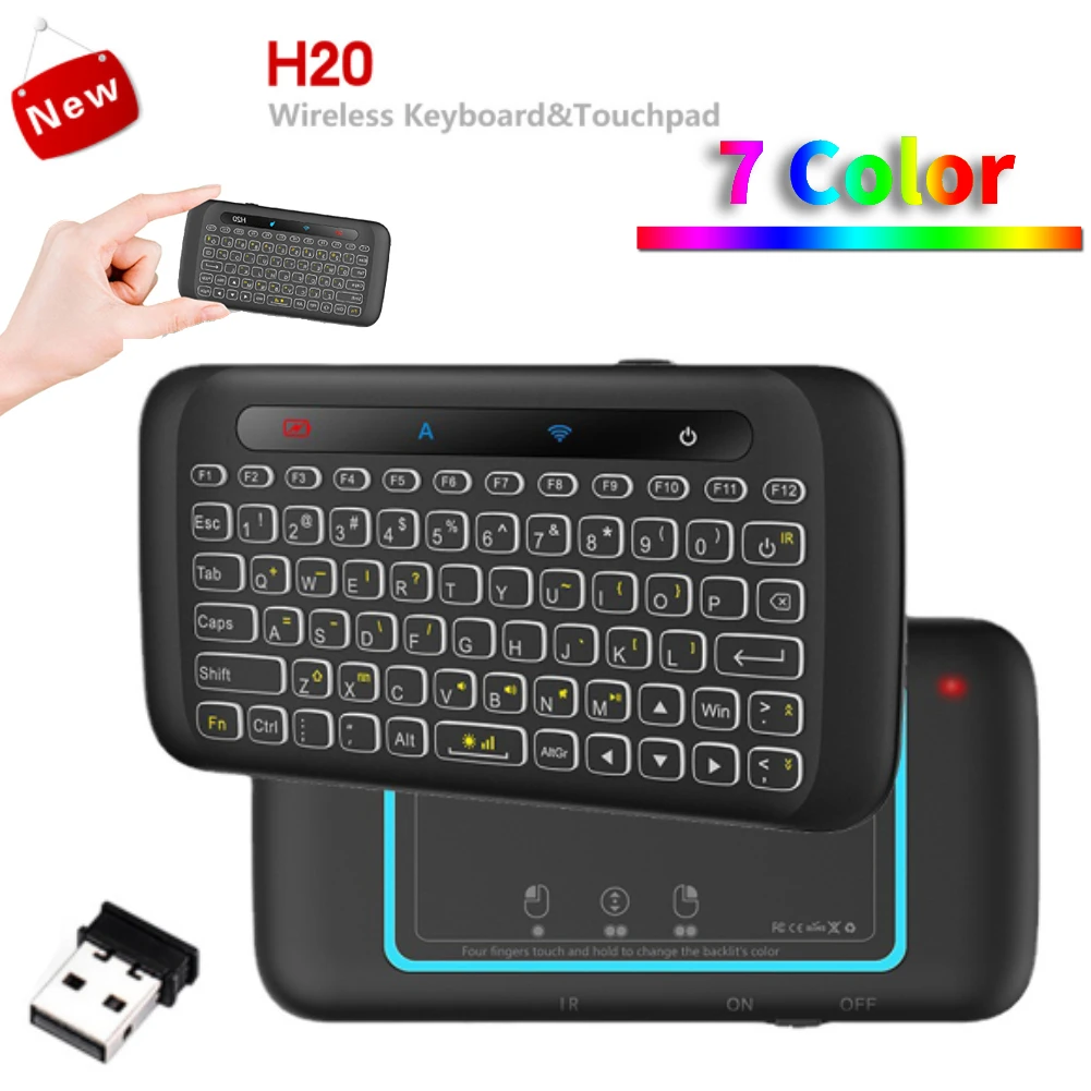 Mini clavier sans fil H20 : compact, rétroéclairé, multifonction – Test et Avis