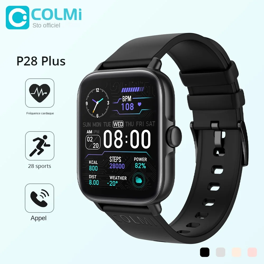 Montre connectée Colmi P28 Plus étanche. – Test et Avis